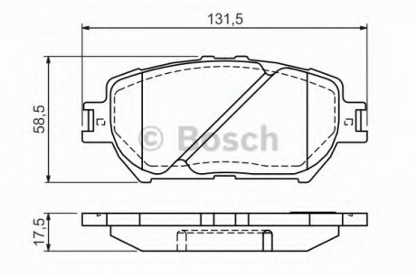 Тормозные колодки дисковые Bosch 0986494363 (фото 1)