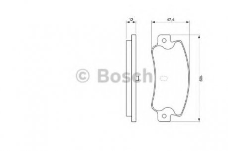 Тормозные колодки дисковые Bosch 0986461770 (фото 1)