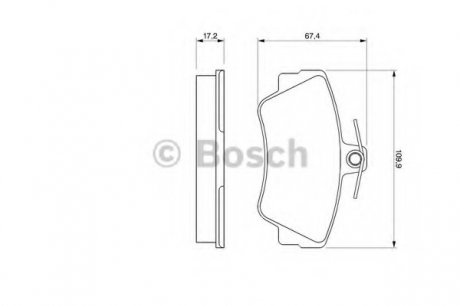 Тормозные колодки дисковые Bosch 0986460989 (фото 1)