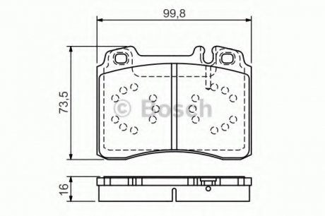 Гальмівні колодки дискові PR2 - заміна на 0986424170 Bosch 0986495057 (фото 1)