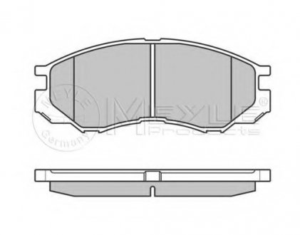 Комплект гальмівних колодок з 4 шт. дисків MEYLE 025 232 9015/W (фото 1)