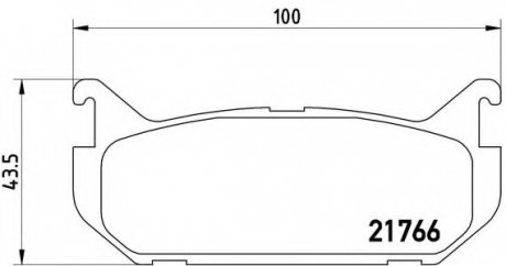 Тормозные колодки дисковые BREMBO P24036 (фото 1)