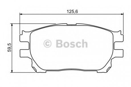 Тормозные колодки дисковые Bosch 0986494212 (фото 1)