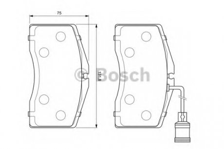 Тормозные колодки дисковые Bosch 0986424664 (фото 1)