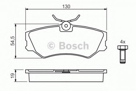 Гальмівні колодки дискові Bosch 0986460941 (фото 1)