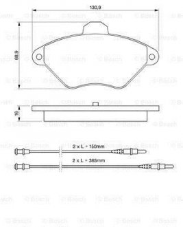 Тормозные колодки дисковые Bosch 0986424278 (фото 1)