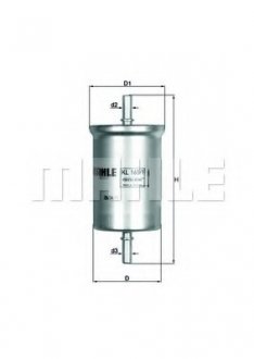 Фильтр топливный MCC Smart Mahle KL 165/1 (фото 1)