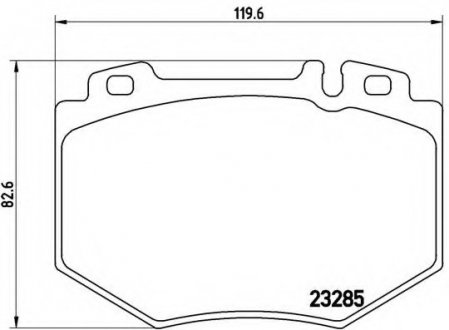 Тормозные колодки дисковые BREMBO P50048 (фото 1)