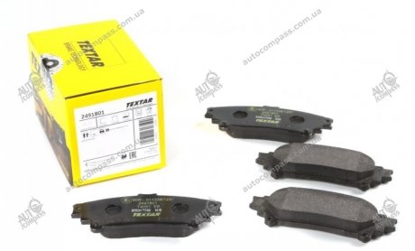 Тормозные колодки дисковые TEXTAR 2491801 (фото 1)