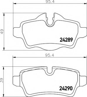 Гальмівні колодки MINI "R "07>> TEXTAR 2428901 (фото 1)