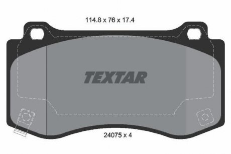Тормозные колодки дисковые TEXTAR 2407501 (фото 1)