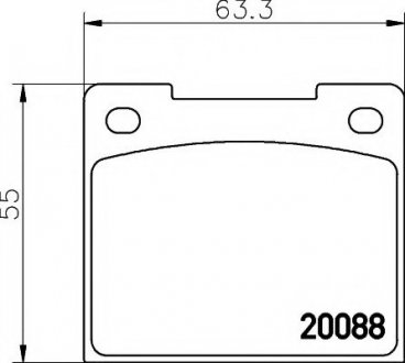 Тормозные колодки дисковые TEXTAR 2008802