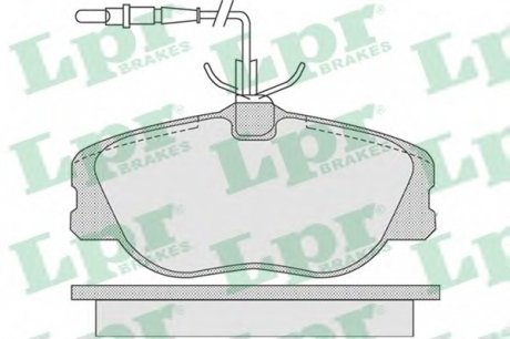 Тормозные колодки дисковые LPR 05P1104 (фото 1)