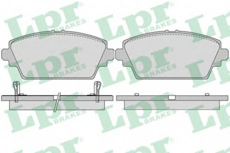 Комплект гальмівних колодок з 4 шт. дисків LPR 05P1036 (фото 1)