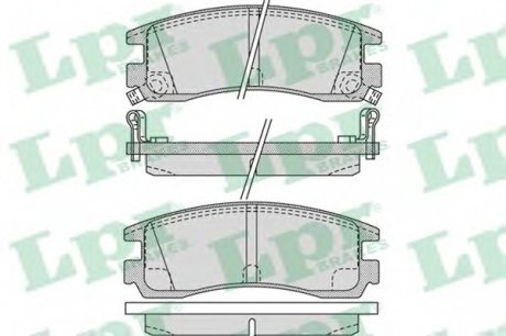 Тормозные колодки дисковые LPR 05P1031 (фото 1)
