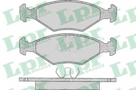 Комплект гальмівних колодок з 4 шт. дисків LPR 05P016 (фото 1)