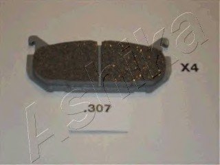 Колодки гальмівні задні дискові MAZDA 626 (вир-во) ASHIKA 51-03-307 (фото 1)