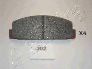 Колодки гальмівні задні дискові MAZDA 626 (вир-во) ASHIKA 51-03-302 (фото 1)