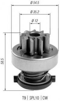 Ведущая шестерня, стартер Magneti Marelli 940113020400 (фото 1)