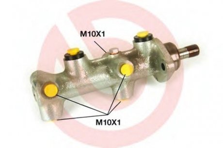 Главный тормозной цилиндр BREMBO M85070 (фото 1)