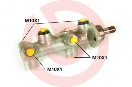 Главный тормозной цилиндр BREMBO M85069 (фото 1)