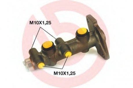 Главный тормозной циліндр BREMBO M85022 (фото 1)