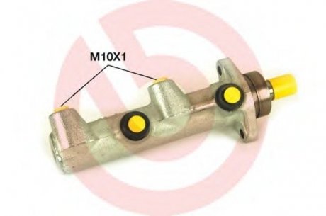 Главный тормозной цилиндр BREMBO M61007 (фото 1)