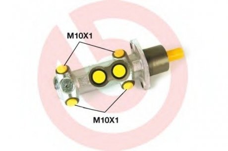 Главный тормозной циліндр BREMBO M23027 (фото 1)