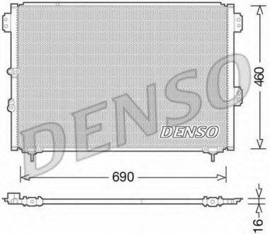 Конденсатор, кондиционер Denso DCN50033 (фото 1)