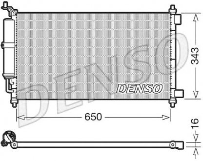 Радіатор кондиціонера Nissan Denso DCN46020 (фото 1)
