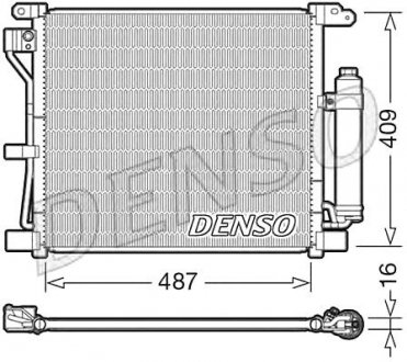 Радіатор кондиціонера Nissan Denso DCN46019 (фото 1)