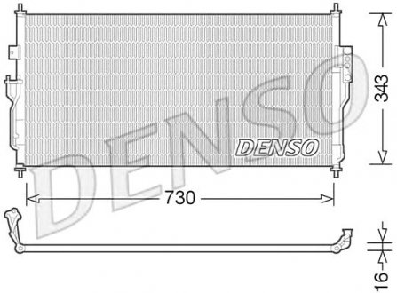 Конденсатор, кондиціонер Denso DCN46006 (фото 1)