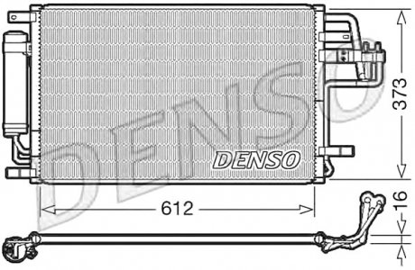 Радіатор кондиціонера Kia Denso DCN41007 (фото 1)