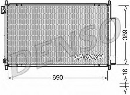 Конденсатор, кондиционер Denso DCN40016 (фото 1)