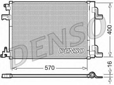 Радіатор кондиціонера Opel Denso DCN20001 (фото 1)