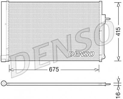 Радіатор кондиціонера General motors Denso DCN15001 (фото 1)
