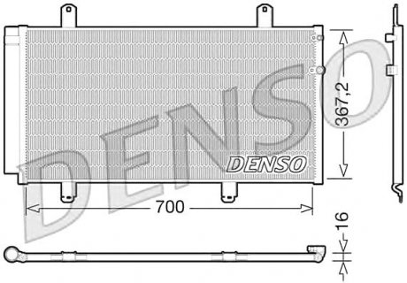 Конденсер кондиціонера Denso DCN51004 (фото 1)