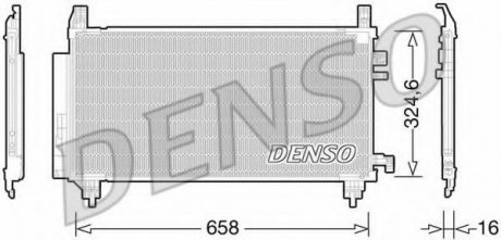 Конденсатор, кондиционер Denso DCN50046 (фото 1)