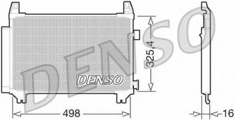 Конденсатор, кондиционер Denso DCN50029 (фото 1)