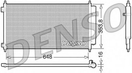 Конденсатор, кондиционер Denso DCN40010 (фото 1)