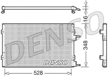 Радіатор кондиціонера Chrysler Denso DCN06003 (фото 1)