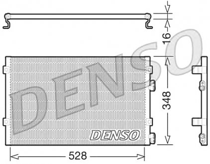 Радіатор кондиціонера Chrysler Denso DCN06004 (фото 1)