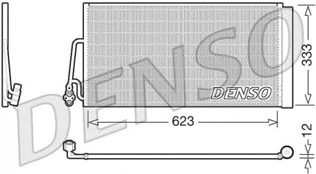 Радіатор кондиціонера Mini Denso DCN05102 (фото 1)