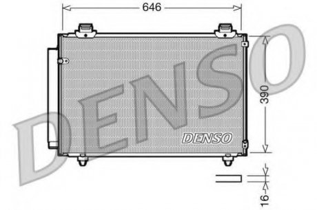 Радіатор кондиціонера Toyota Denso DCN50035 (фото 1)