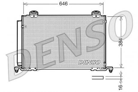 Конденсатор, кондиционер Denso DCN50027 (фото 1)