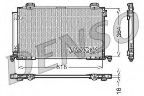 Радіатор кондиціонера Toyota Denso DCN50015 (фото 1)