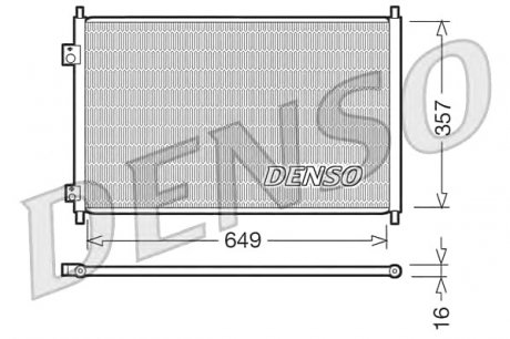 Конденсатор, кондиционер Denso DCN40008 (фото 1)