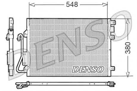 Радіатор кондиціонера Renault Denso DCN23008 (фото 1)