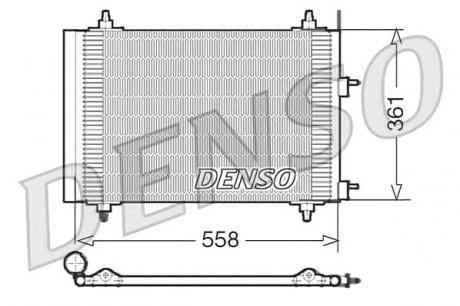 Радіатор кондиціонера Citroen Denso DCN21015 (фото 1)