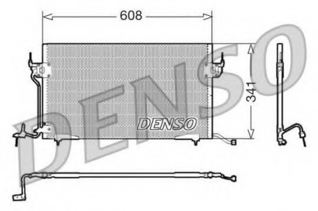 Радіатор кондиціонера Citroen Denso DCN21010 (фото 1)